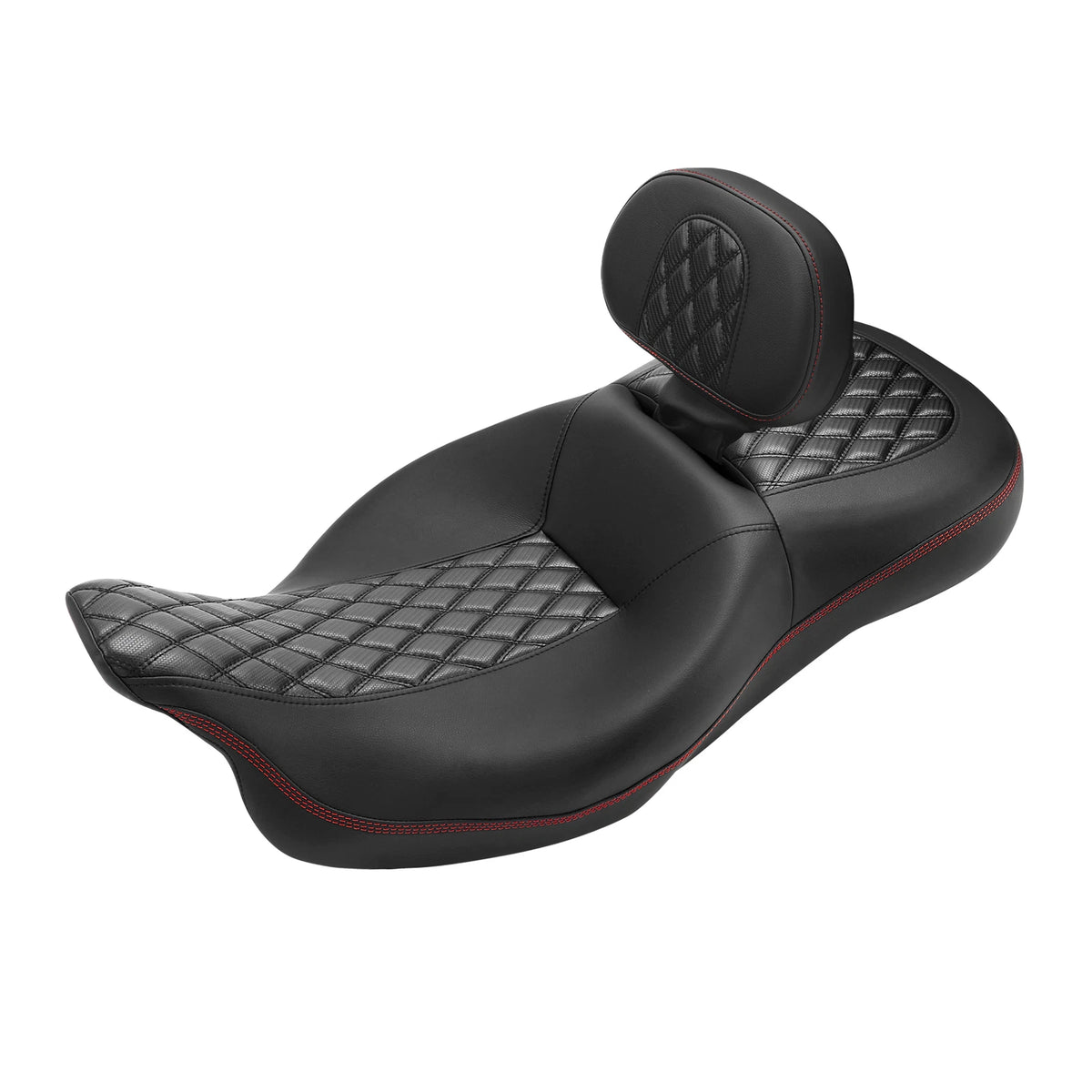 Driver Passenger Seat & Backrest Pad For Harley Touring Road Glide King 2009-23