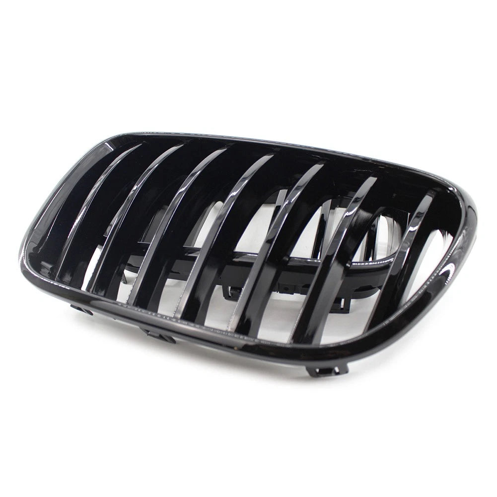 2x Front Radiator Kidney Grille For BMW X3 F25 2009-2017 51117237422 Gloss Black