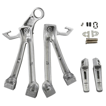 Passenger Foot Pegs Footrest Brackets Rear for Suzuki 2008-2010 GSXR 600/750