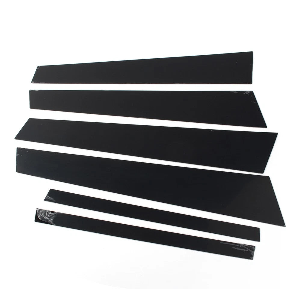 6 Pcs Car Door Window Column BC Pillar Post Trim For BMW 5 Series F10 2011-2017