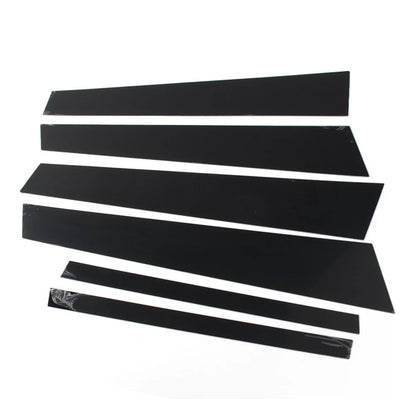 6 Pcs Car Door Window Column BC Pillar Post Trim For BMW 5 Series F10 2011-2017