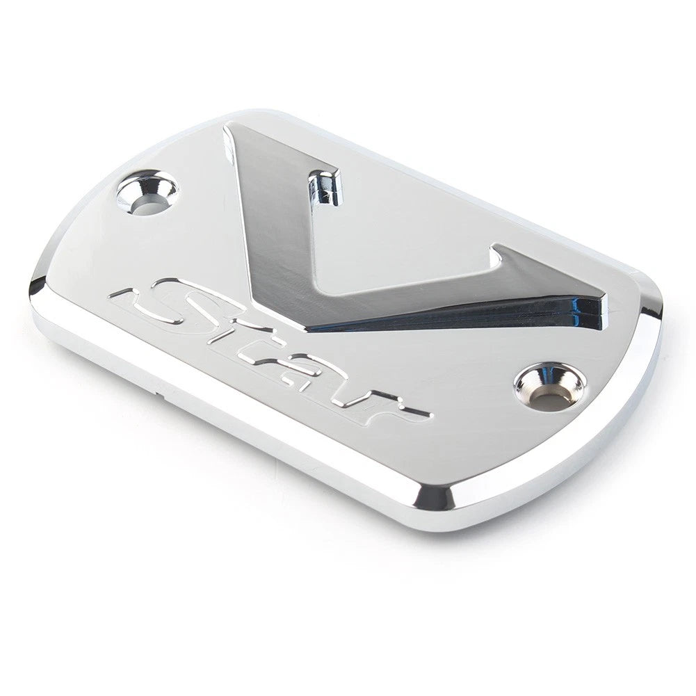 Front Brake Fluid Cap Reservoir Cover For Yamaha V Star XVS 650/950 Chrome US