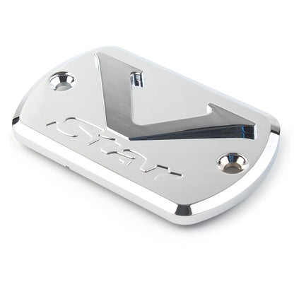 Front Brake Fluid Cap Reservoir Cover For Yamaha V Star XVS 650/950 Chrome US