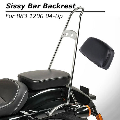 20" Tall Sissy Bar Backrest For 2004-21 Harley Sportster Nightster Iron 883 1200