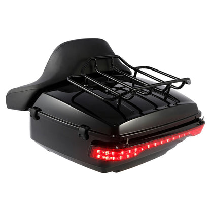 King Trunk Pad Mount Light Speakers Fit For Harley CVO Electra Glide 14-26