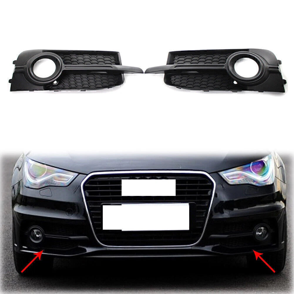 Honeycomb Front Bumper Fog Light Grille Black Fit AUDI A1 8X 2011-2014 US