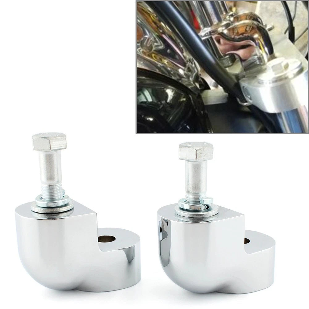Handlebar Riser Bar Clamp Bars Kit Motorcycle For Honda VTX1300C 2004-07 Chrome