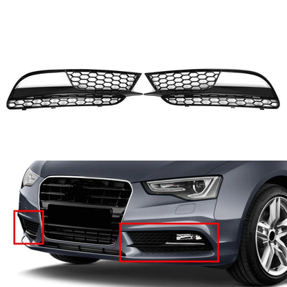 Honeycomb Front Bumper Fog Light Grille For Audi A5 Regular Model 2012-2016