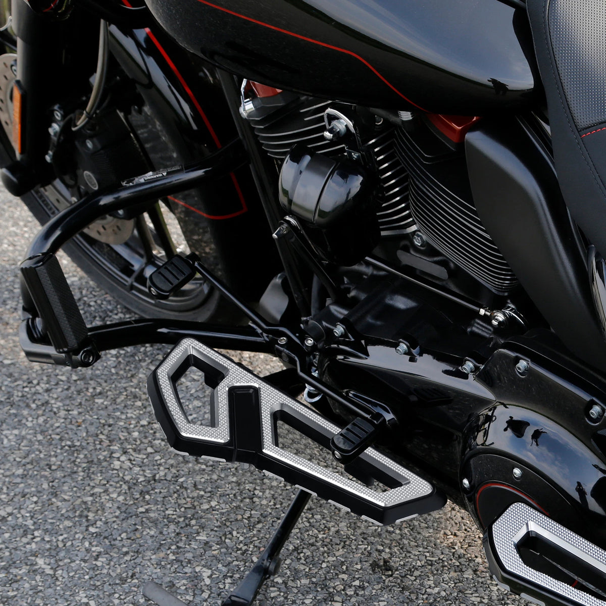 Front & Rear FloorBoard Footboards Fit For Harley Touring Models 1993-2024 TCMT