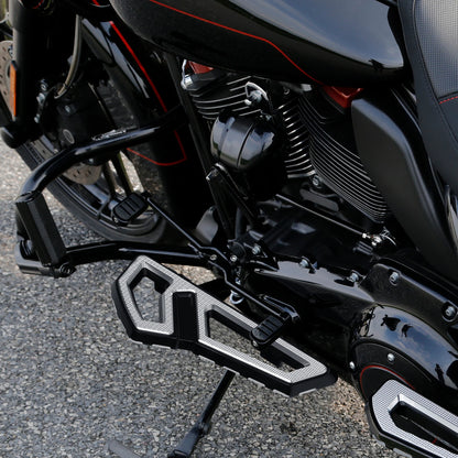 Front & Rear FloorBoard Footboards Fit For Harley Touring Models 1993-2024 TCMT