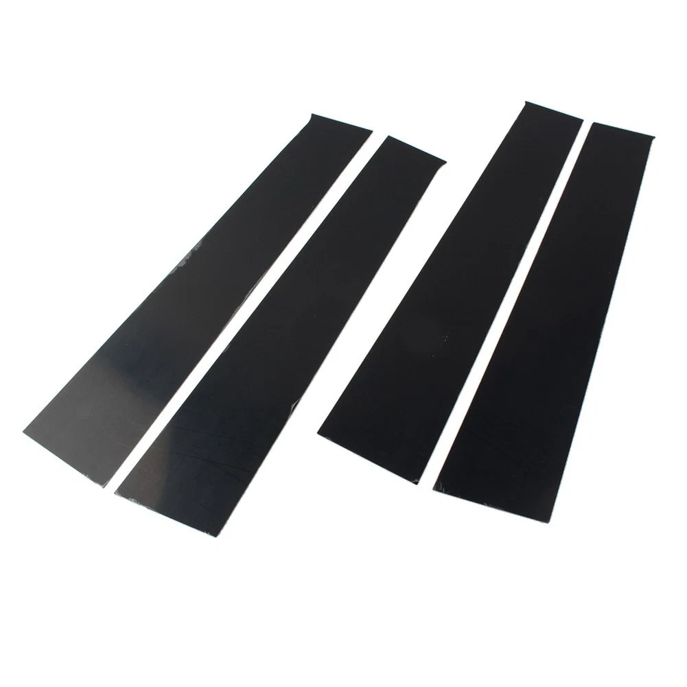 4 Pcs Bright Black Car Window Pillar Posts Door Trims For Dodge Ram 1500 2009-18