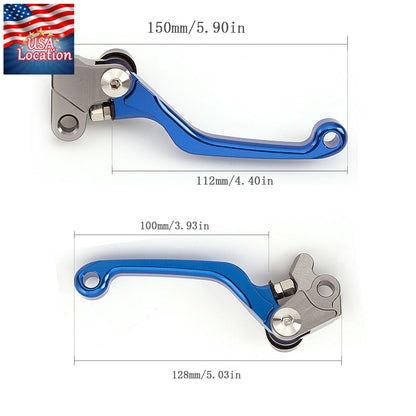 For YZ80 YZ85 2001-2014 CNC Pivot DirtBike Brake Clutch Levers YZ Logo 2008 2012