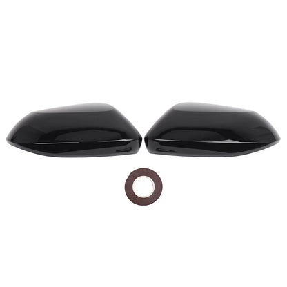 Side Door Rearview Upper Mirror Cover Cap Glossy Black For Toyota Corolla 19-25