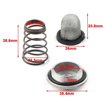 Scooter Drain Plug Oil Filter Set For GY6 150cc QMB139 50cc Chinese Scooter Part