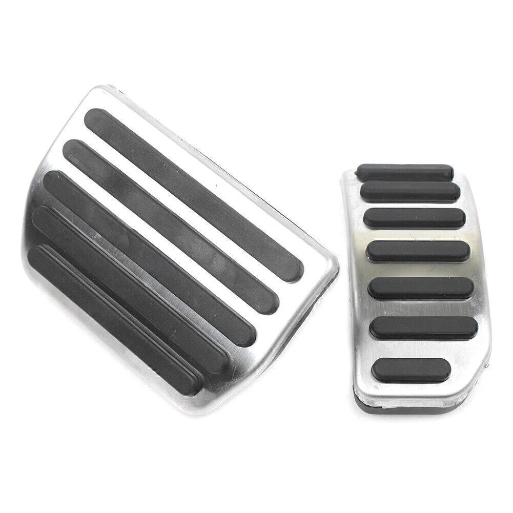 Car Aluminum Gas Brake Foot Pedal Footrest Cover Kit Fit S60 XC60 V60 S80 2PCS