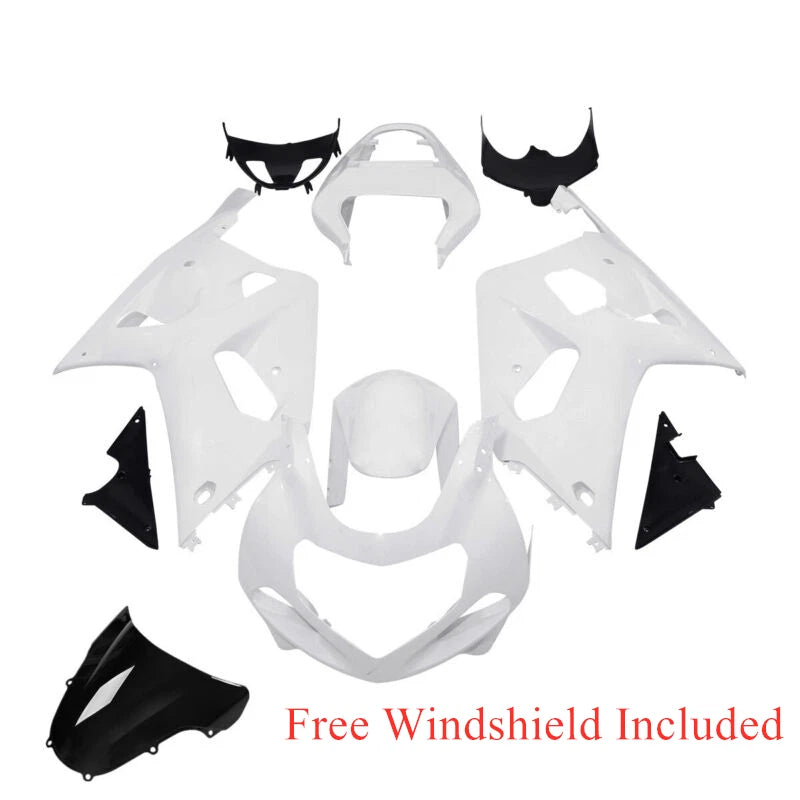 Unpainted Fairing Bodywork Kit & Stay Bracket Fit For GSXR600 GSXR750 2001-2003