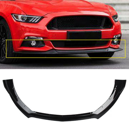Front Bumper Lip Chin Spoiler Wing Body Kit Black For Ford Mustang 2015-2017