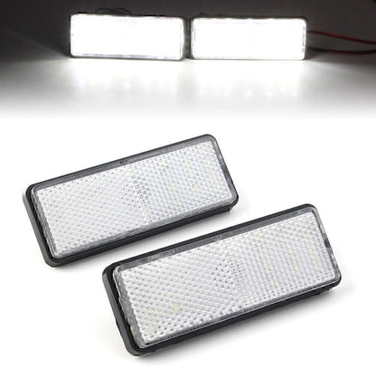ABS Plastic 2 x Universal  Rectangle  Reflector Turn Signal Tail Brake Light