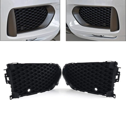 Closed Mesh Front Bumper Fog Light Lamp Grill With PDC For Jaguar F-Pace 2016-20