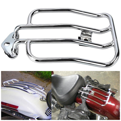 Chrome Rear Fender Solo Seat Luggage Rack For Harley Sportster XL 883 1200 48 72