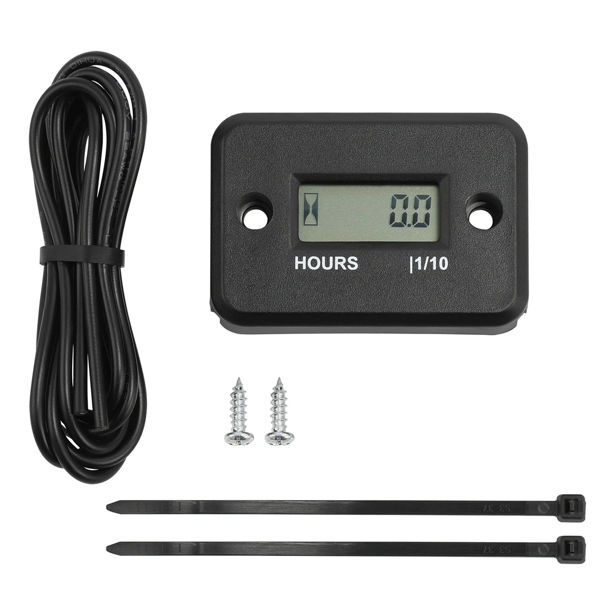 Waterproof Snowmobile LCD Marine Digital Hour Meter Gauge For Racing Motorcycle