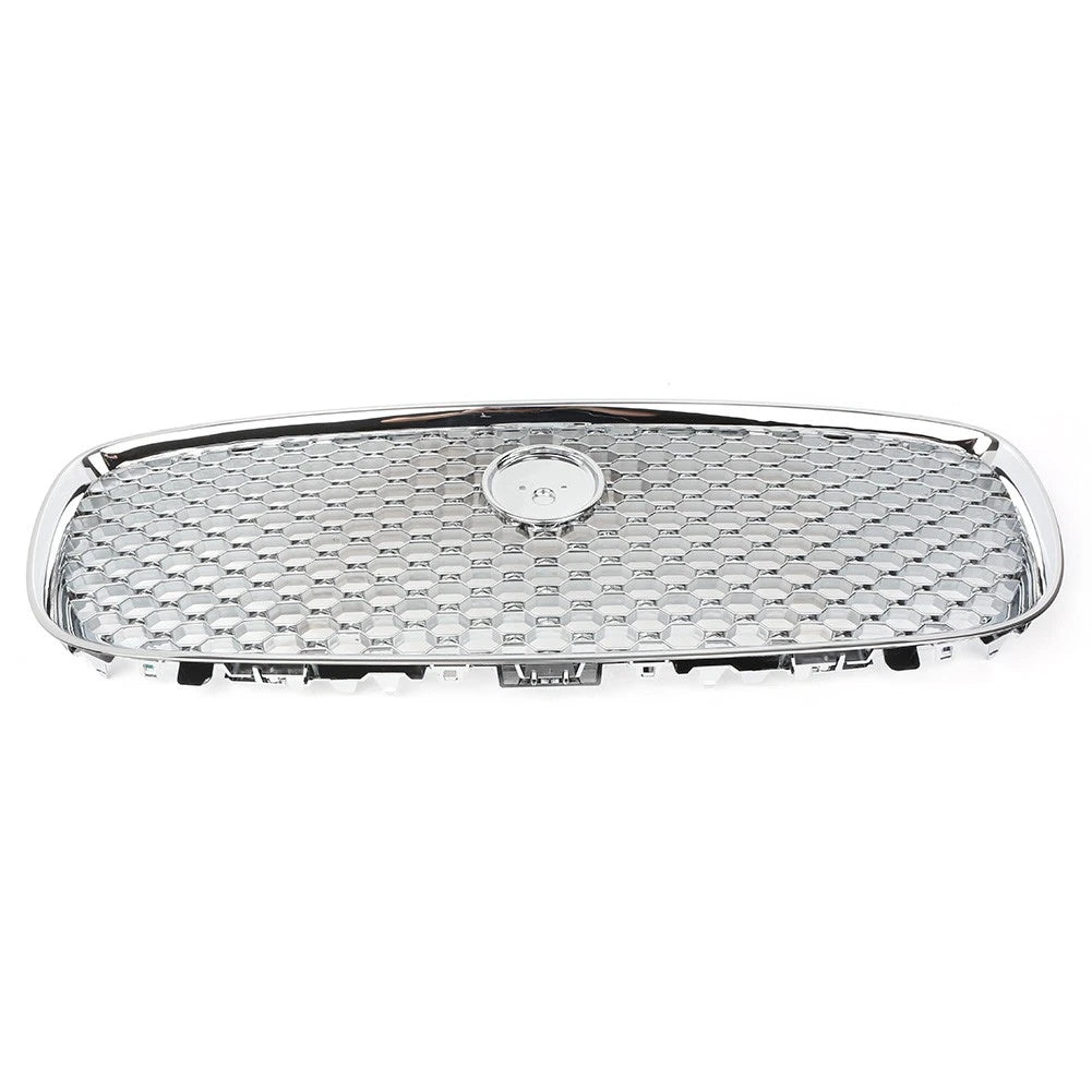 Chrome Hood Grille Front Upper Mesh Radiator Grill Fit Jaguar XF XFR 2016-2020