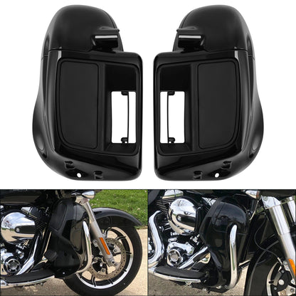 Lower Vented Fairing + 6.5"Speaker Box Pod Fit For Harley Touring Glide FL 14-24