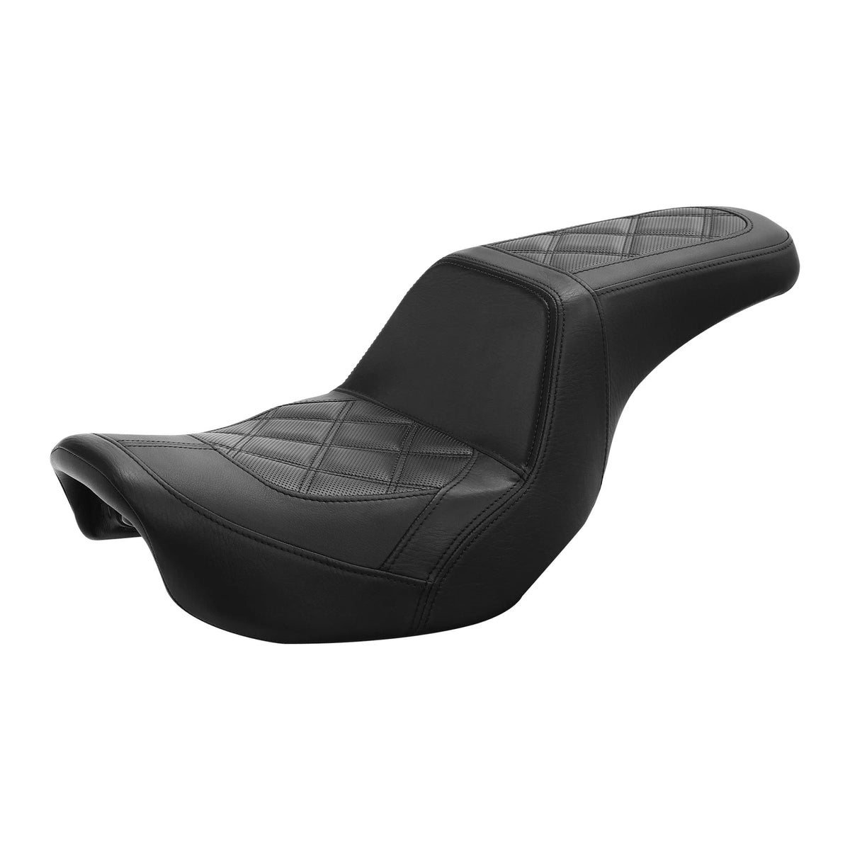 Two-Up Driver Passenger Gel Seat Fit For Harley Super Glide Custom FXDC 2006-17