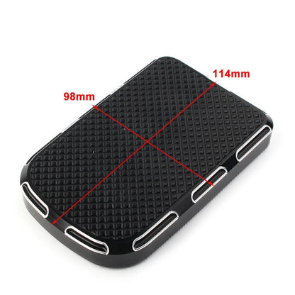 Brake Pedal Pad Cover For Harley Touring Electra Street Tri Glide FLD Black USA