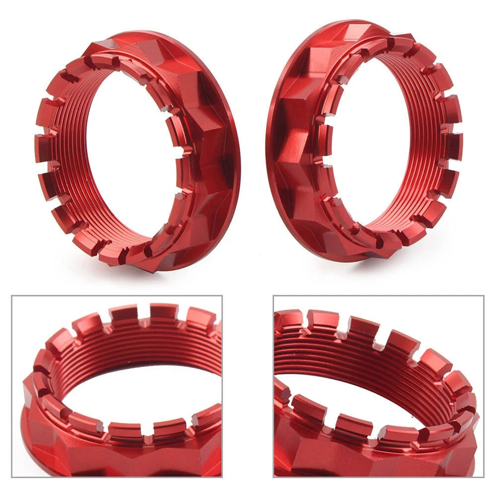 Rear Wheel Axle Nut Fit For Ducati V4 1098 1198 1199 1299 Motorcycle Red 2PCS