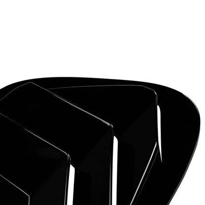 Glossy Black Rear Window Louver Shutter Cover Trim For BMW X6 E71 E72 2008-2014