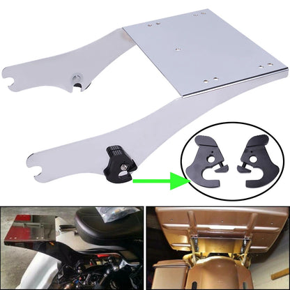 For 97-08 Harley Touring Two-Up Chopped Tour Pack Pak Mount Luggage Rack+Docking