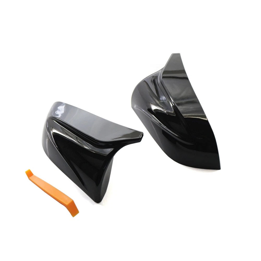Pair ABS Plastic Rear view mirror cover trim For Tesla Model 3 2017-2020