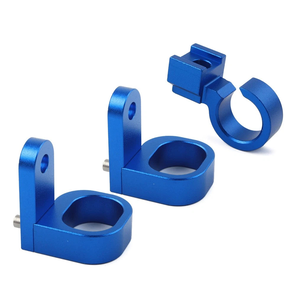3PCS Front & Rear Brake Hose Line Clamp Fit For Suzuki DRZ400SM 2005-2024 Blue