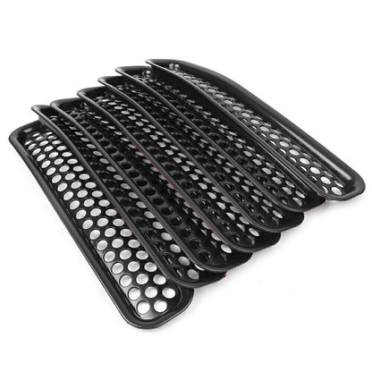 Front Grille Cover Insert Mesh Grill Black For Jeep Wrangler TJ 1997 1998 - 2006