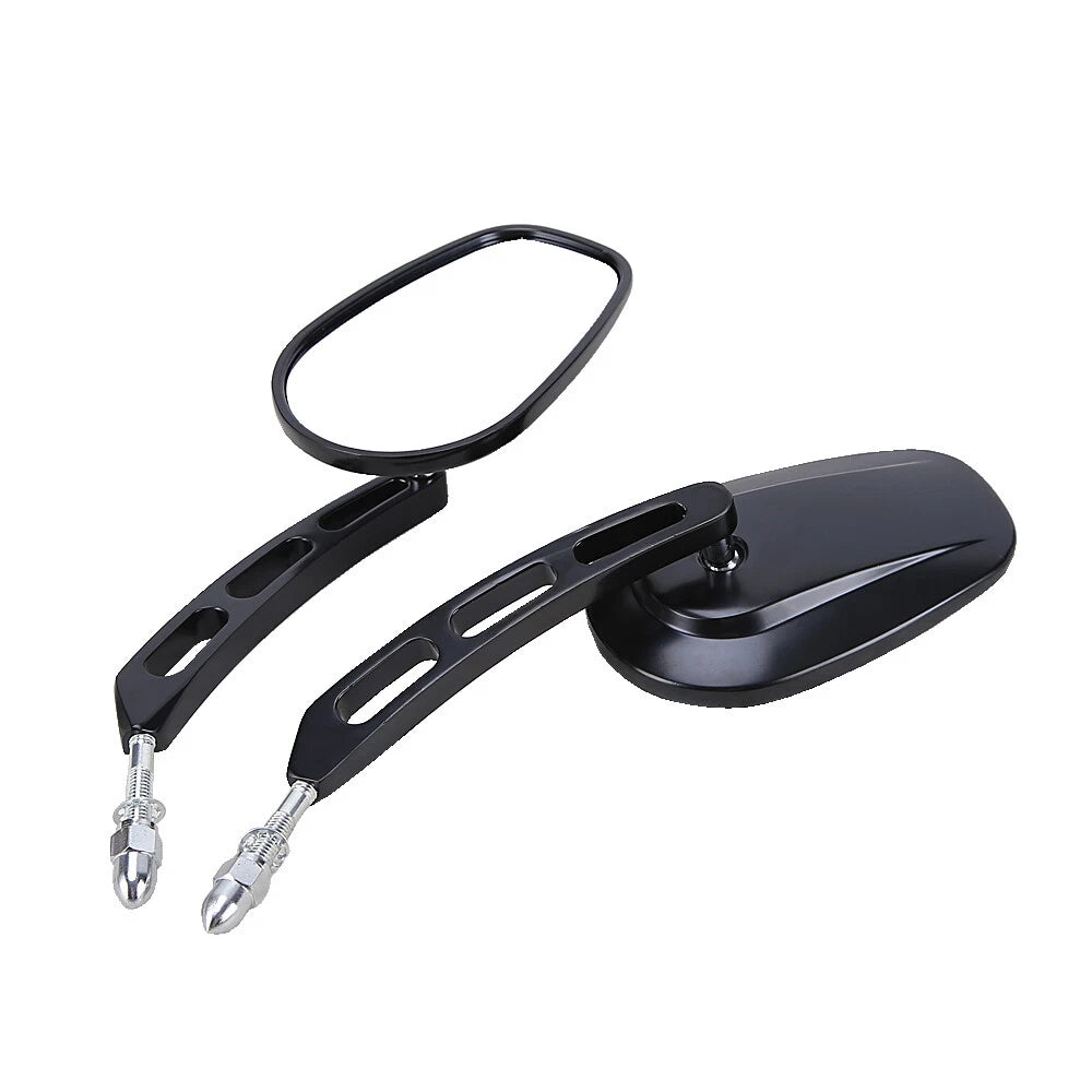 Rear View Side Mirrors For Harley Touring Sportster 1200 883 Softail Fatboy Dyna