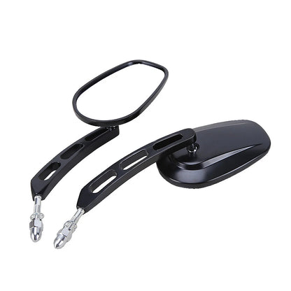 Rear View Side Mirrors For Harley Touring Sportster 1200 883 Softail Fatboy Dyna