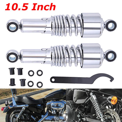 Pair 10.5'' 267mm Rear Shock Absorber For Harley Sportster 883 1200 Dyna Set