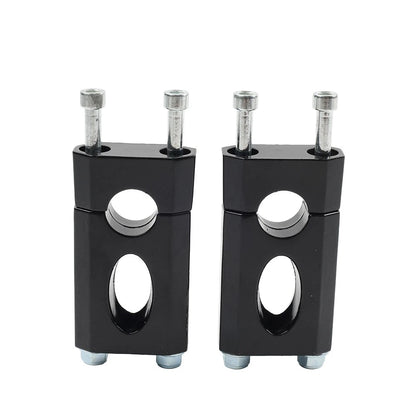 22mm 7/8" Motor HandleBar Mount Clamp Risers For 50-125cc Dirt Pit Bike Black