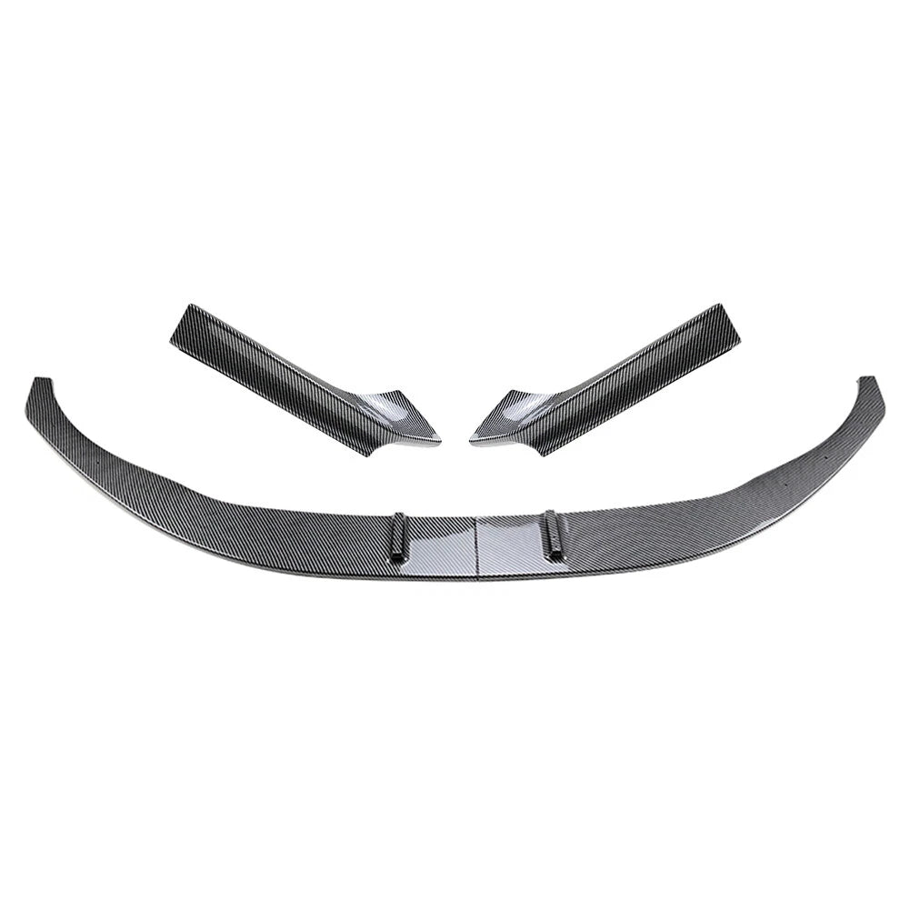 Front Bumper Spoiler Lip+Side Cover Trim Carbon For BMW 2 Series F22 F23 M Sport