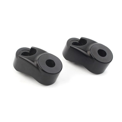 Chrome Front Turn Signal Mount Bracket Relocation Kit for Harley Dyna 39 49mm US