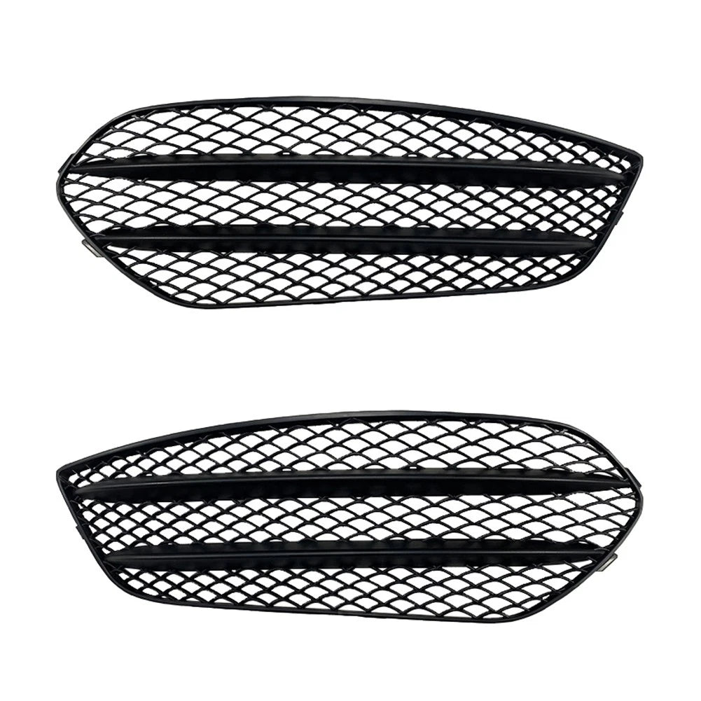 2x Front Bumper Air Vent Grille Cover Trim Black Fit For Benz CLA C117 2013-2015
