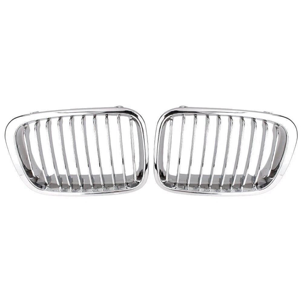Chrome Front Kidney Grille For BMW E46 4D Sedan 320i 323i 325i 328i 330i 98-2001
