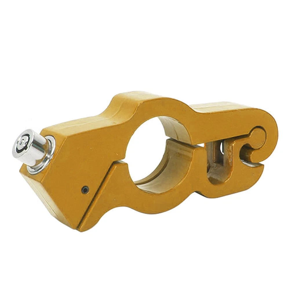 Motor Handlebar Lock Anti-Theft Grip Throttle Security Bike Scooter ATV Gold