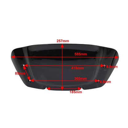 10" Windscreen Windshield For Harley Touring CVO Street Glide 2023 2024 Clear