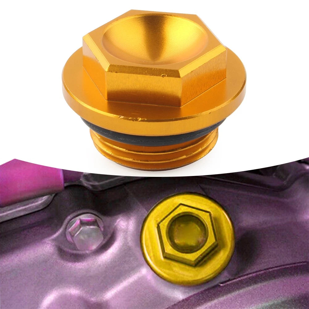 CNC Engine Oil Filler Plug Cap For Suzuki RM80 85 RM125 RM250 DR200 DR650 Gold