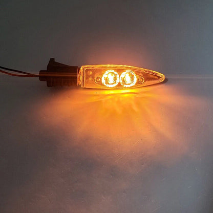 Front LED Turn Signal Indicator Light Clear Lens Fit BMW HP4 S1000R S1000RR ab