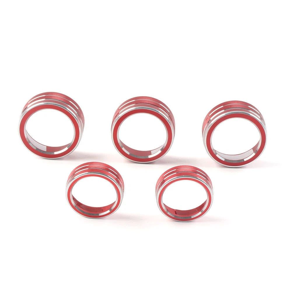 Control Switch Knob Ring Cover Trim For Honda Accord 10th Generation 2018-22 Red