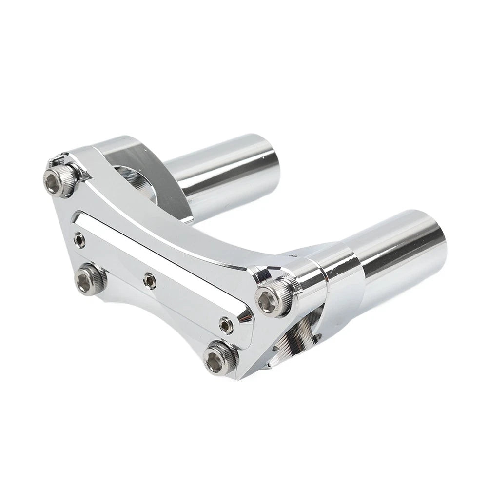 3.5" Straight Handlebar Riser & Top Clamp Chrome For Harley Dyna Tour Road Glide
