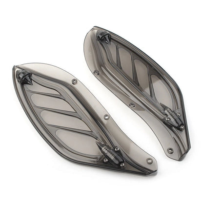 Side Wing Windshield Air Deflector Fit Harley Touring FLHR FLHT CVO 1996-2013 ab
